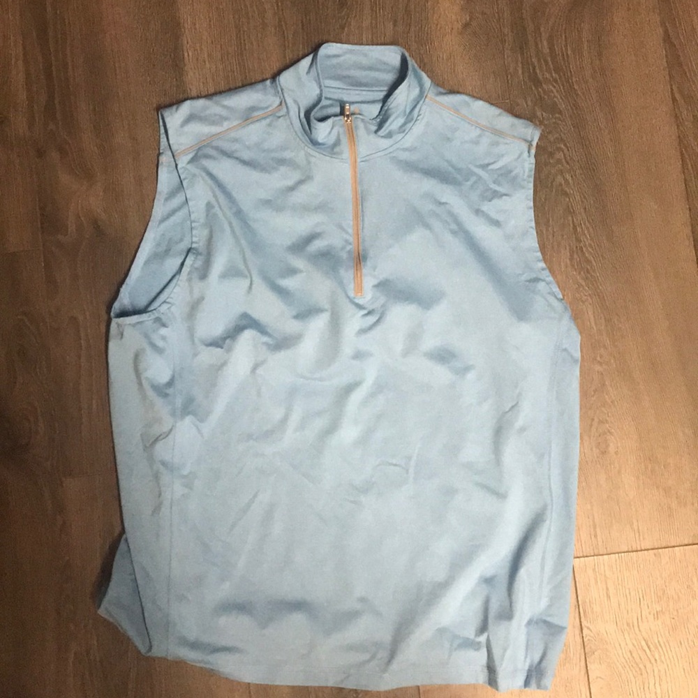 Johnny O blue half zip synthetic vest